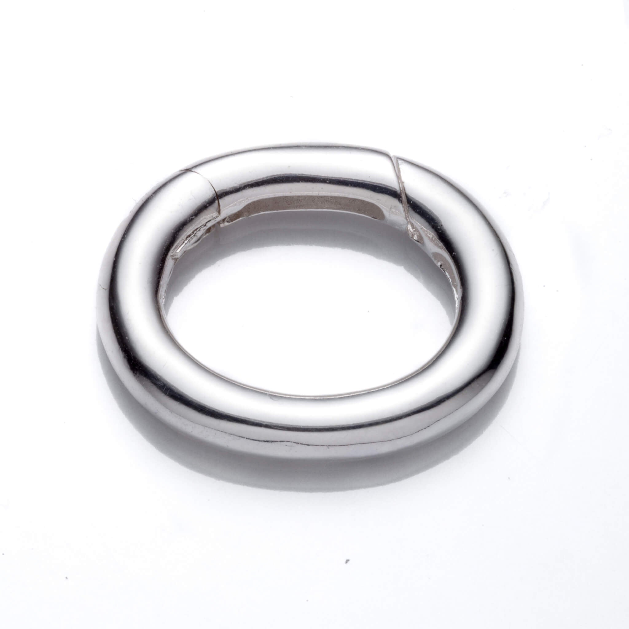Oval Spring Clasp in Sterling Silver 21.8x17.8mm