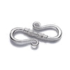 S-Hook Clasp in Sterling Silver 26.2x13.1mm