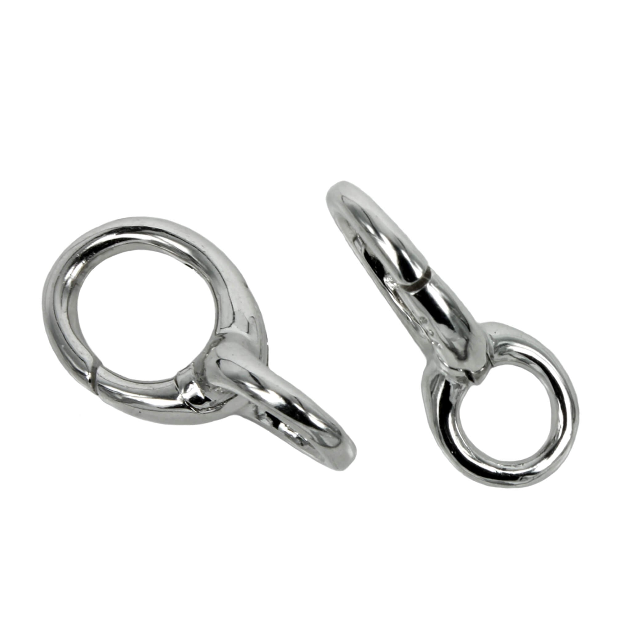 Oval Spring Clasp in Sterling Silver 21.5x10.6mm