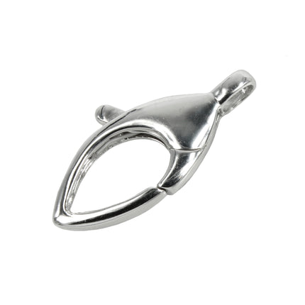 Oval Trigger Lobster Clasp in Sterling Silver 26.5x12.5x4.25mm
