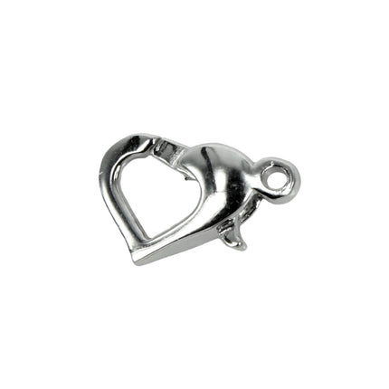 Heart Shape Trigger Clasp in Sterling Silver 12.8x8mm