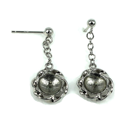Ear Studs with Cup and Peg Mounting in Sterling Silver 7mm