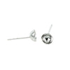 Round Ear Studs in Sterling Silver 6mm