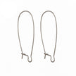 Ear Wires with Kidney Shape in Sterling Silver 14x31.9mm 23 Gauge