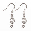 Ear Wires with Frolic Earring Components in Sterling Silver 30.8x8.1x0.7mm