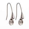 Ear Wires with Cup and Peg in Sterling Silver