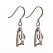Ear Wires with Pinch Bail Mounting in Sterling Silver