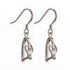 Ear Wires with Pinch Bail Mounting in Sterling Silver