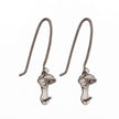 Ear Wires with Unique Peg Mounting in Sterling Silver 20 Gauge