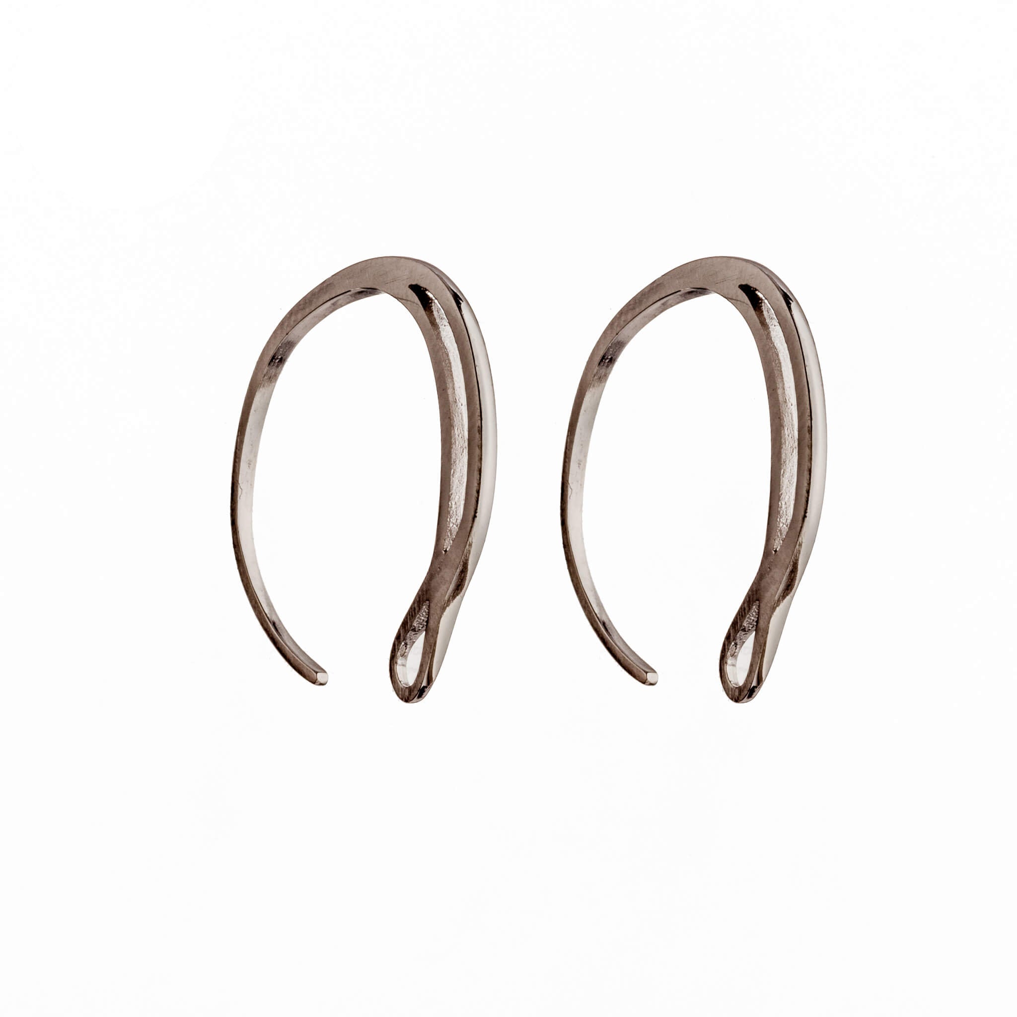 Ear Wires with Inner Loop in Sterling Silver 23x21.8mm