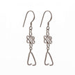Ear Wires with Earring Component and Pinch Bail in Sterling Silver