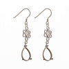 Ear Wires with Earring Components and Oval Mounting in Sterling Silver 7x11mm