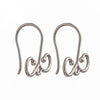 Ear Wires with Double-Sided Inner Loops in Sterling Silver 14.6x10.97mm