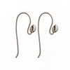 Ear Wires with Outer Loop in Sterling Silver 29.9x13.6mm