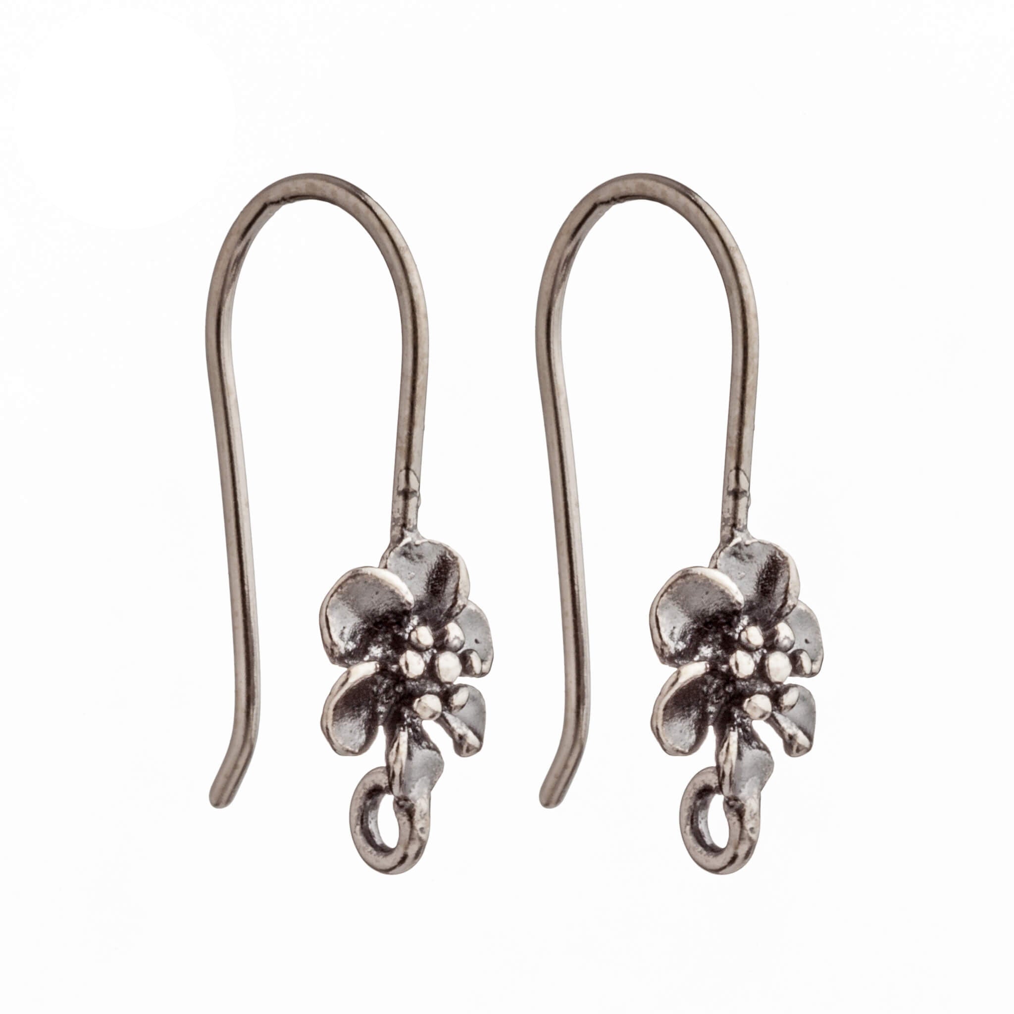 Ear Wires in Sterling Silver 18x8.5mm
