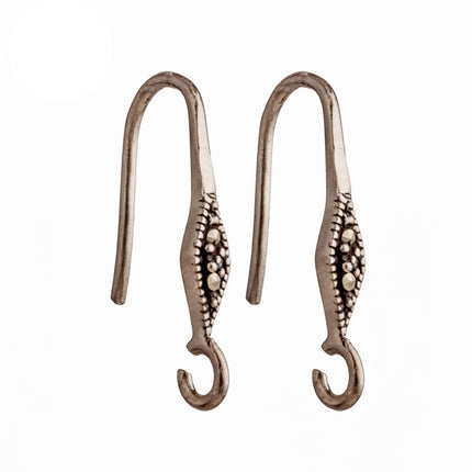 Ear Wires in Sterling Silver 20x3mm