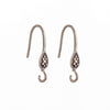 Ear Wires in Sterling Silver 19.5x4mm