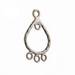 Earring Components in Sterling Silver 20.4x11mm