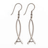 Ear Wires with Earring Component and Pinch Bail in Sterling Silver