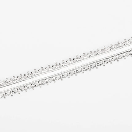 Double-Sided Gallery Bezel Wire in Sterling Silver 12x0.55mm