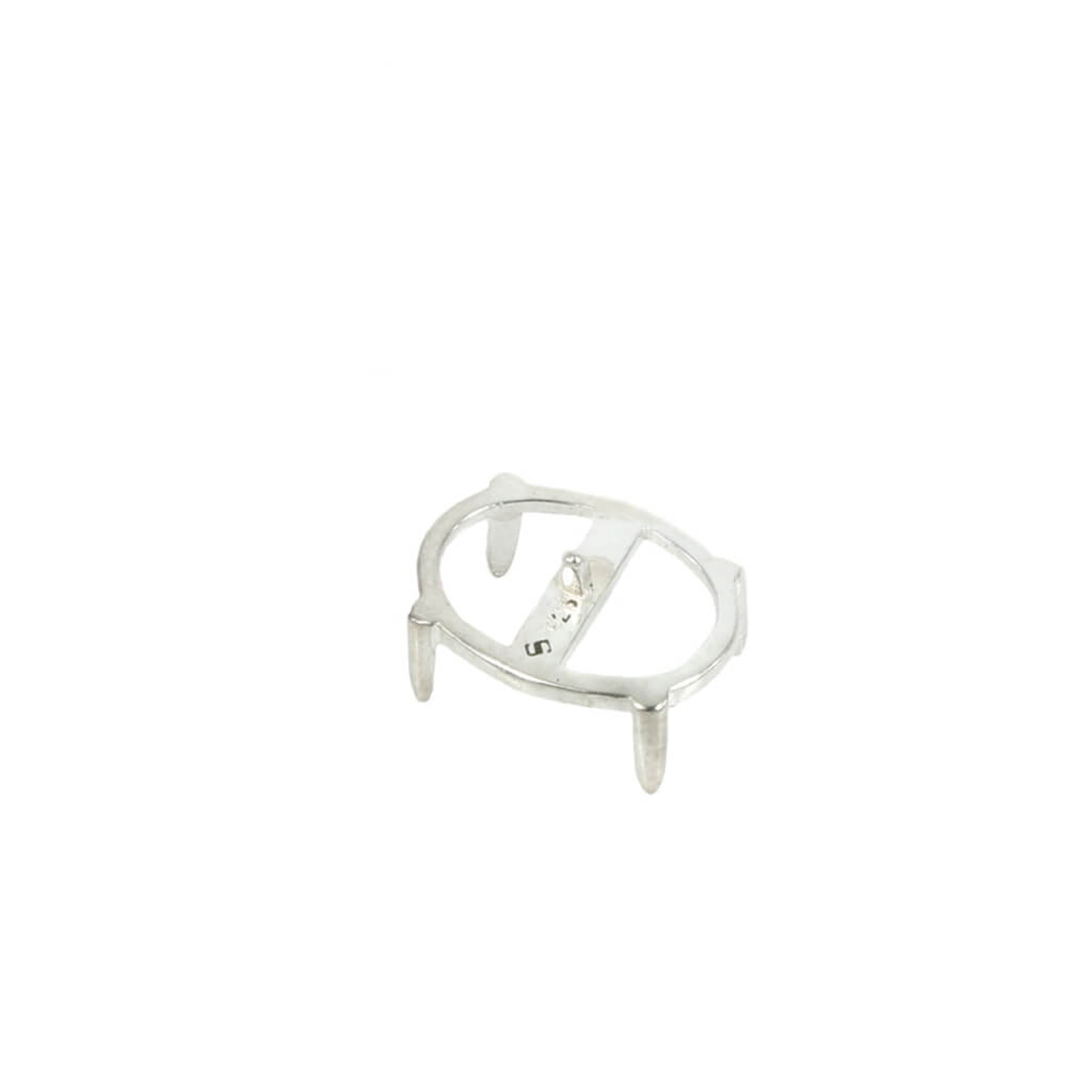 Jeweller Ring Peg Setting Four-Prong Oval Seat