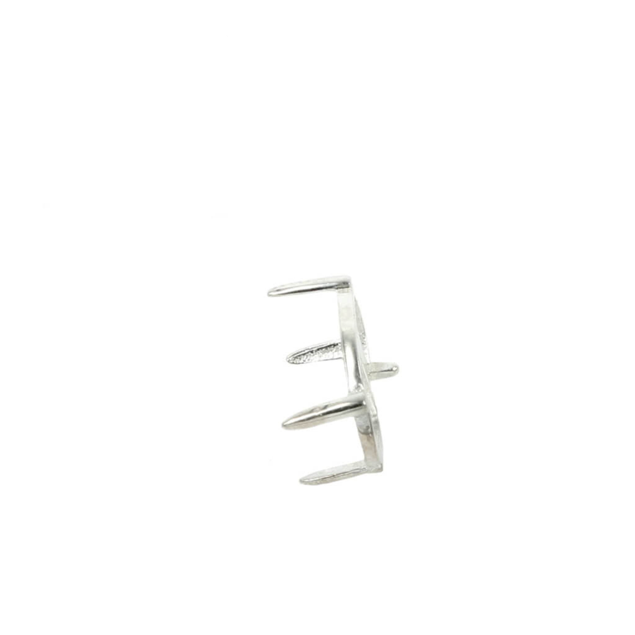 Jeweller Ring Peg Setting Four-Prong Oval Seat
