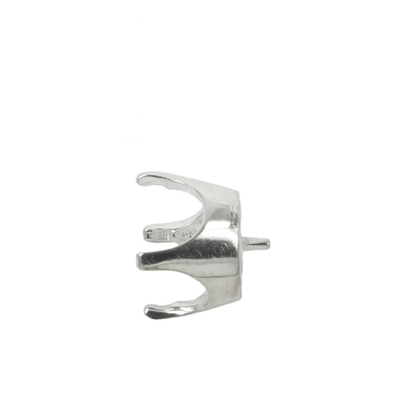 Jeweller Ring Peg Setting Crown Style Four-Prong Round