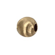 18Kt Gold 4mm Bead with Laser-Etched Patterned Surface