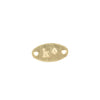 18Kt Gold Oval Jewelry Tag Stamped 