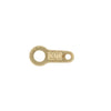 18Kt Gold Loop & Bar Jewelry Tag Stamped 