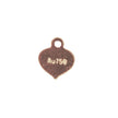 18Kt Gold Jewelry Tag Component Stamped 