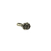 Rose Charm in Sterling Silver 13.88x7.35x6.49mm