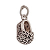 Big Head Shoe Charm in Antique Sterling Silver 21.7x8.5x7.9mm