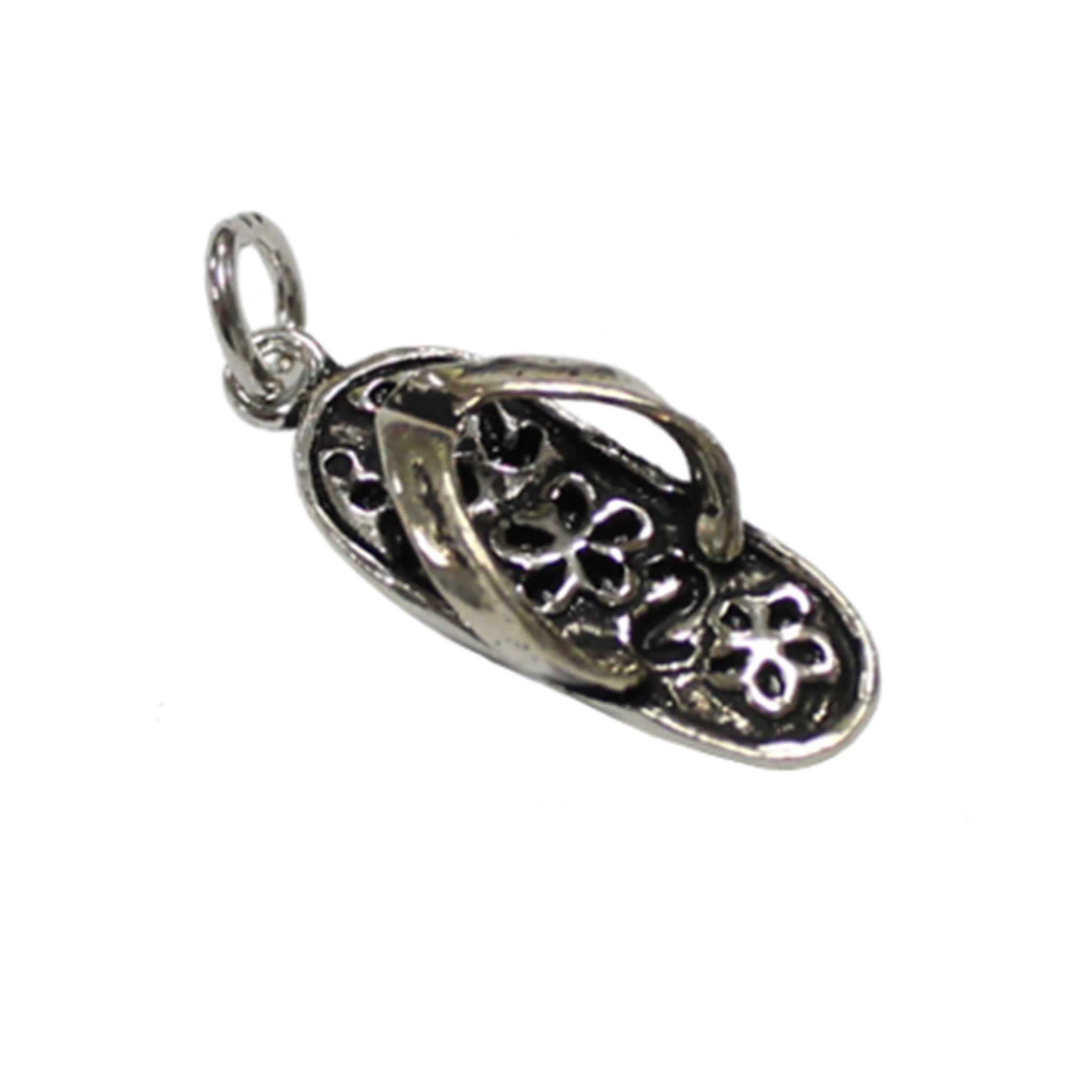 Sandal Charm in Sterling Silver 25x9.1x5.2mm