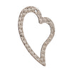 Heart Charm in Sterling Silver 27.1x19.2x0.54mm