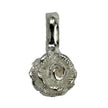 Rose Bud Charm in Sterling Silver 13.2x6.7x5.6mm