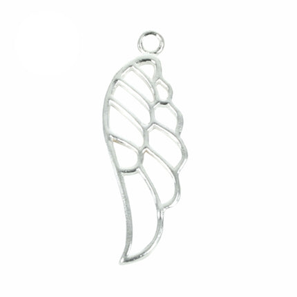 Wing Charm in Sterling Silver 28x9mm