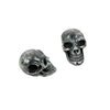 Smiling Skull Bead in Sterling Silver 12x19mm