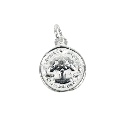 World Tree Charm in Sterling Silver 14x21mm