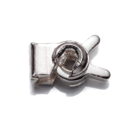 Independent Brooch Lock Clasp in Sterling Silver 5.78x3.38x2.96mm