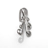 Octopus Bail with Cubic Zirconia Inlays in Rhodium Plated Sterling Silver 22.47x14.8x7.9mm
