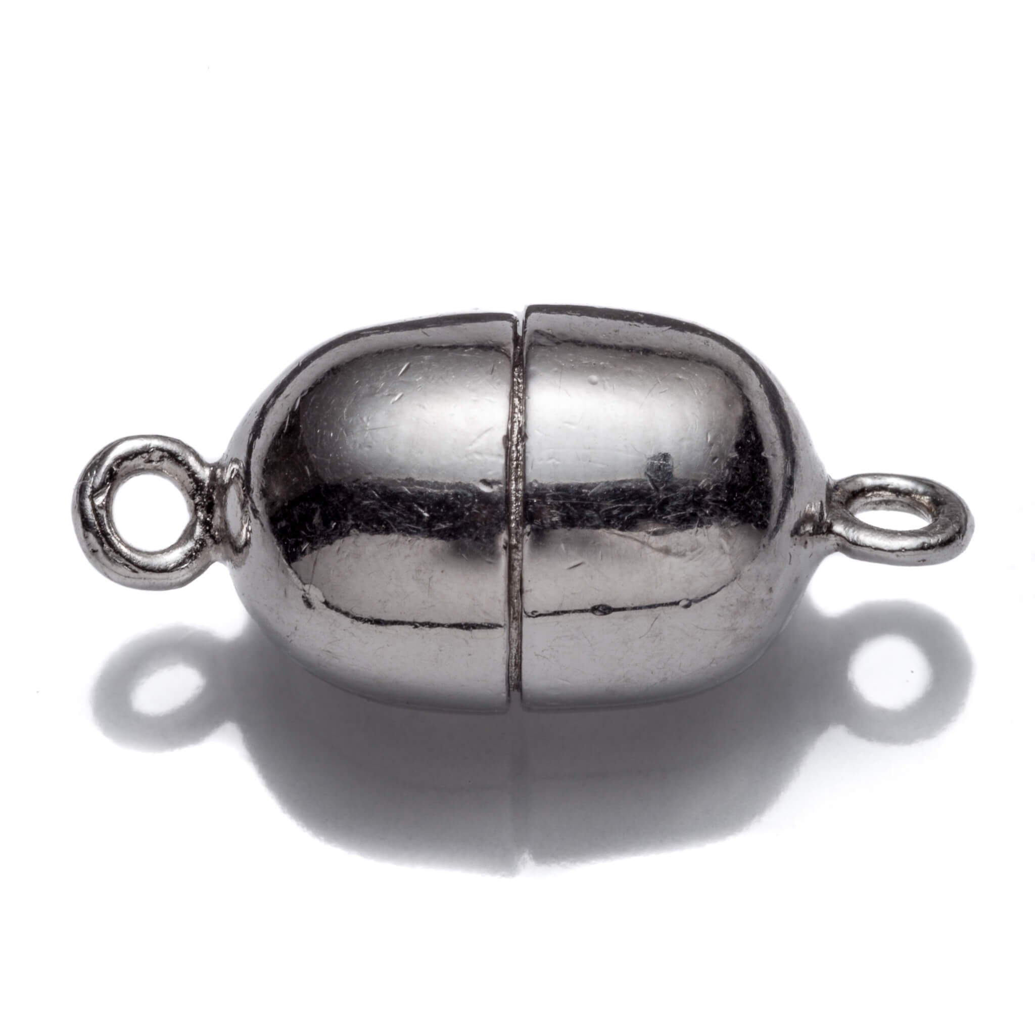 Oval Magnetic Clasp in Sterling Silver