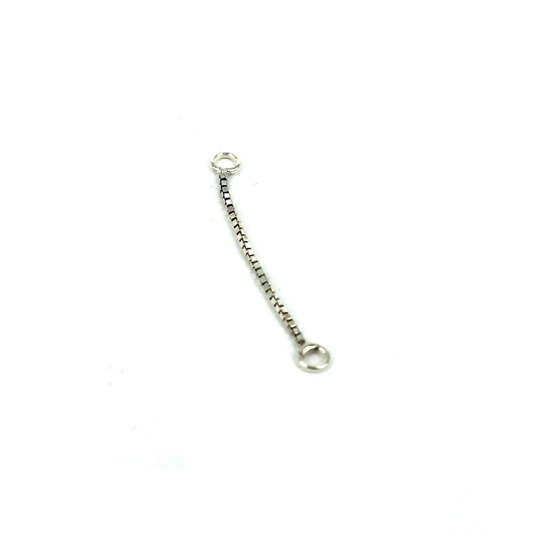Extension Chain in Rhodium Plated Sterling Silver 1