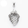 Strawberry Pendant with Peg Bezel Mounting and Bail in Sterling Silver 5mm