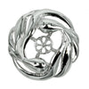 Circling Koi Pendant in Sterling Silver for 6-8mm Pearls
