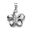 Flower Pendant with Peg Mounting and Bail in Sterling Silver 5mm