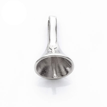 Cone Pendant with Peg Mounting in Sterling Silver 6mm
