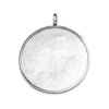 Round Pendant with Round Bezel Mounting in Sterling Silver