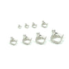 Square Cushion Cut Basket Pendant Setting with Square Mounting in Sterling Silver - Various Sizes