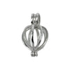 Pear Shaped Cage Pendant with Incorporated Bail in Sterling Silver 10mm